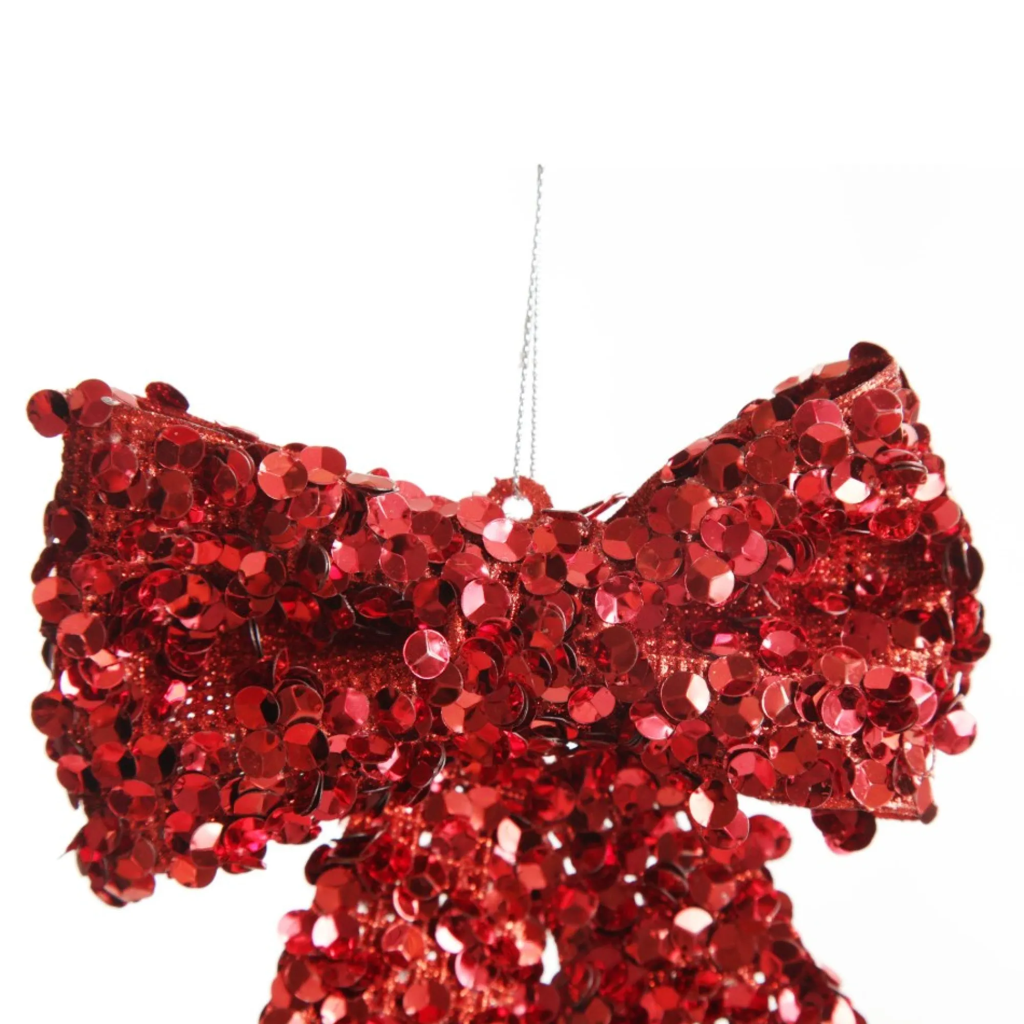 Red Glitter Sequin Bow Cheap