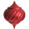 Red Glitter Swirl Christmas Onion Bauble Online
