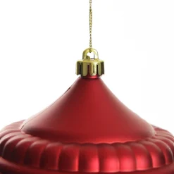 Red Glitter Swirl Christmas Onion Bauble Online