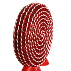 Red Glitter with Twine Lollipop Christmas Decoration Discount