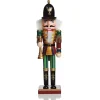 Red Jacket Nutcracker with Horn Christmas Ornament - Large Fashion