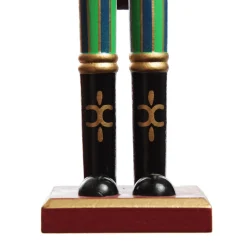 Red Jacket Nutcracker with Horn Christmas Ornament - Large Fashion