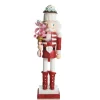 Red Jacket Peppermint Candy Wooden Nutcracker - Extra Large Store