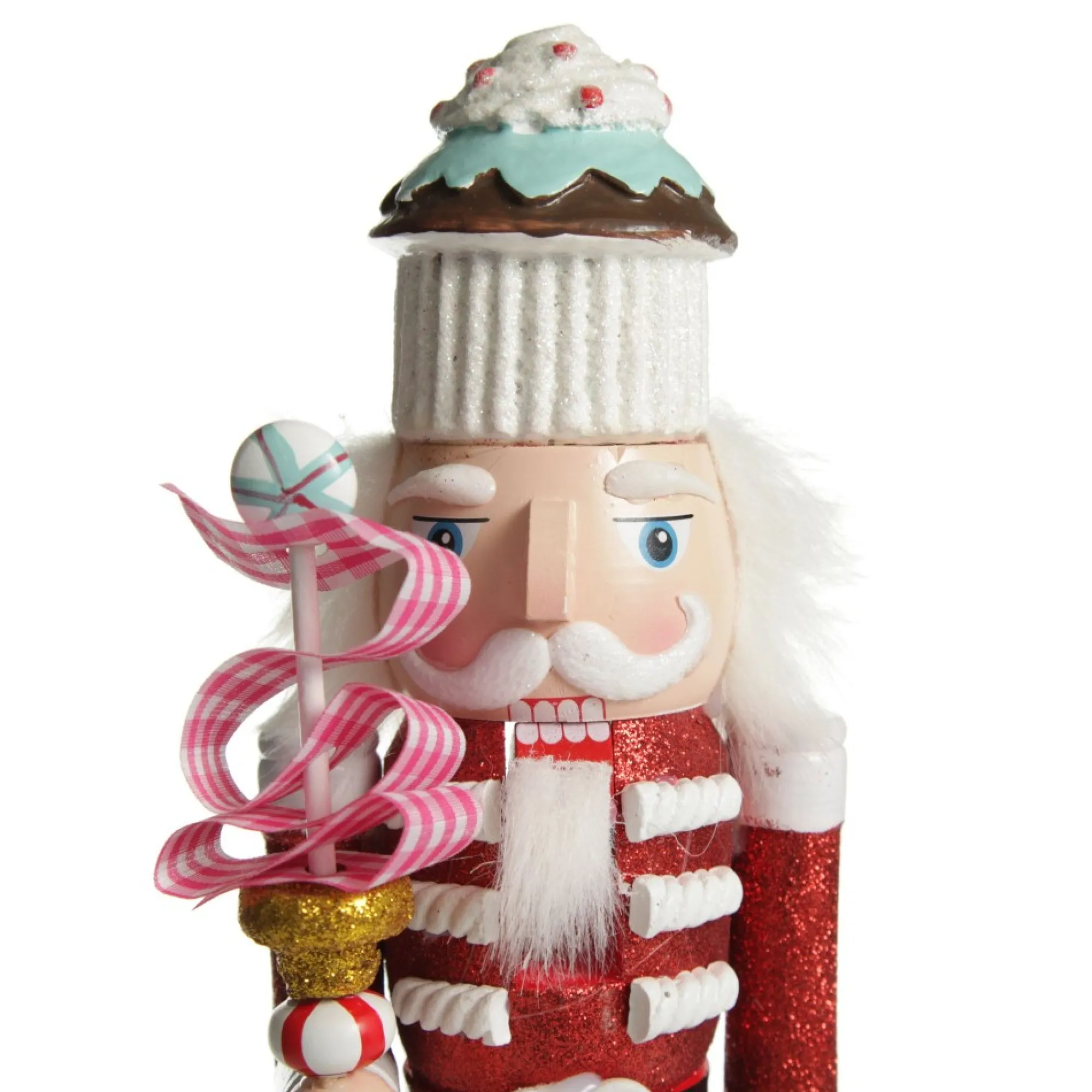 Red Jacket Peppermint Candy Wooden Nutcracker - Extra Large Store