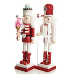 Red Jacket Peppermint Candy Wooden Nutcracker - Extra Large Store