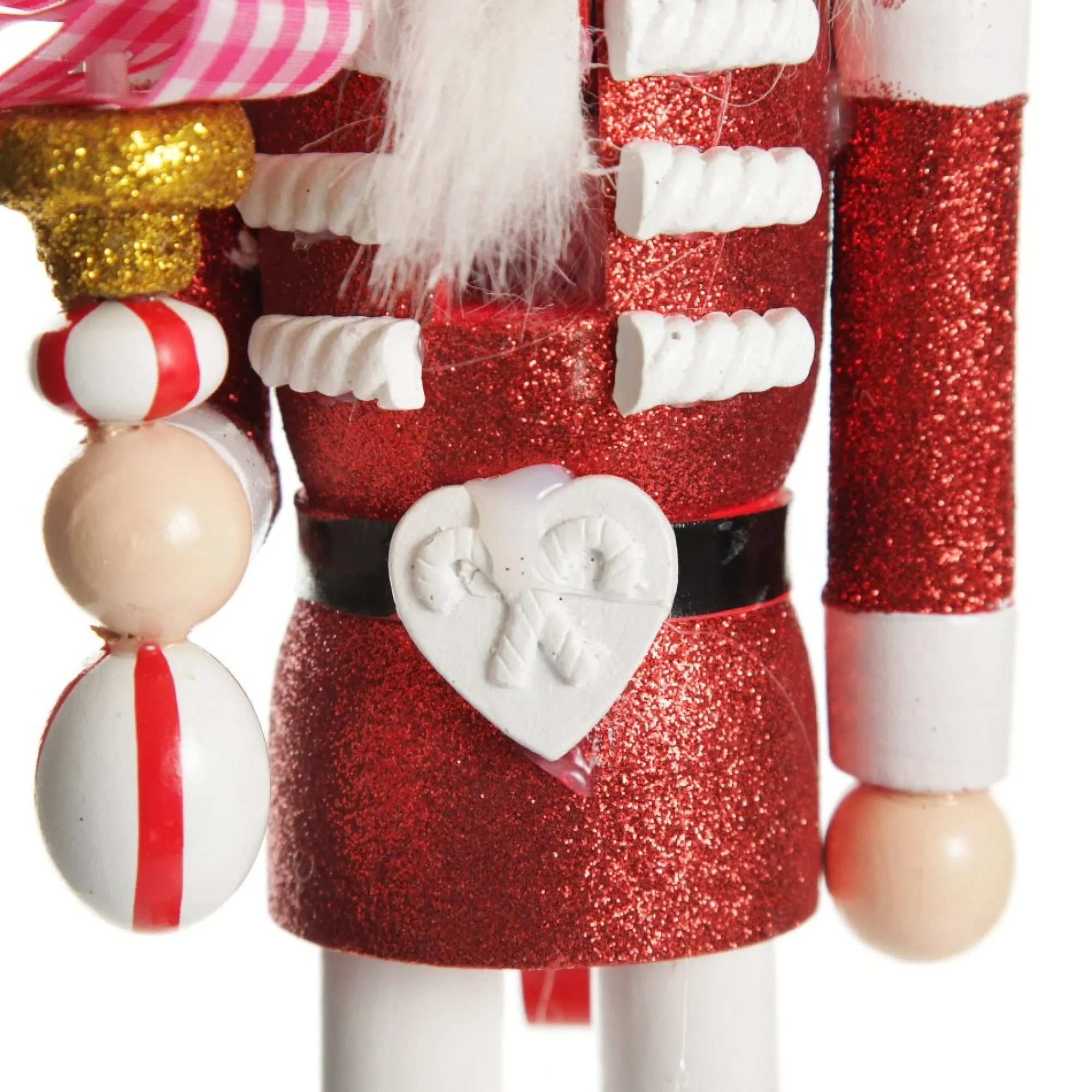 Red Jacket Peppermint Candy Wooden Nutcracker - Extra Large Store