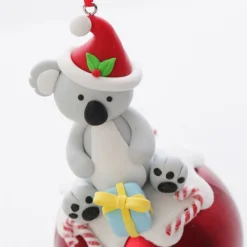 Red Koala Christmas Character Bauble Online
