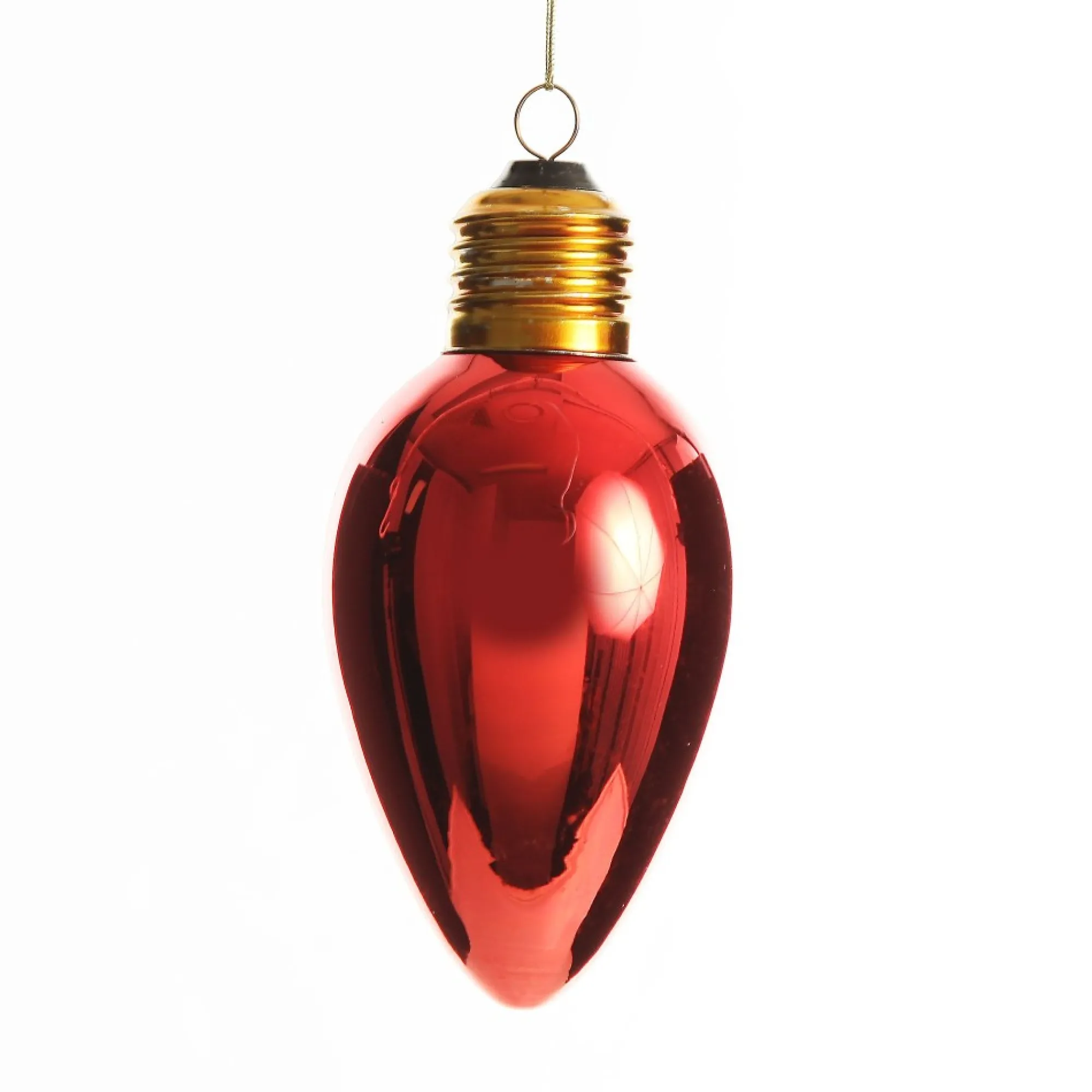 Red Light Bulb Hanging Christmas Decoration Sale