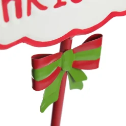 Red Merry Christmas Standing Sign Ornament Outlet
