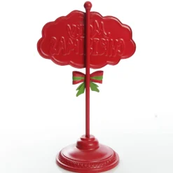 Red Merry Christmas Standing Sign Ornament Outlet