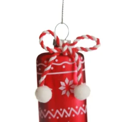 Red Patterned Stocking Christmas Decoration Hot