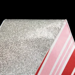 Red Pink Mint Peppermint Candy Stripe Christmas Wired Ribbon Garland Shop