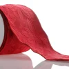 Red Poinsettia Jacquard Ribbon Garland Shop