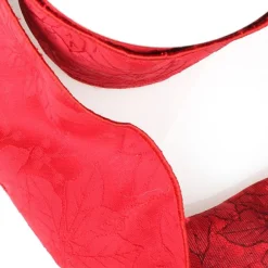Red Poinsettia Jacquard Ribbon Garland Shop