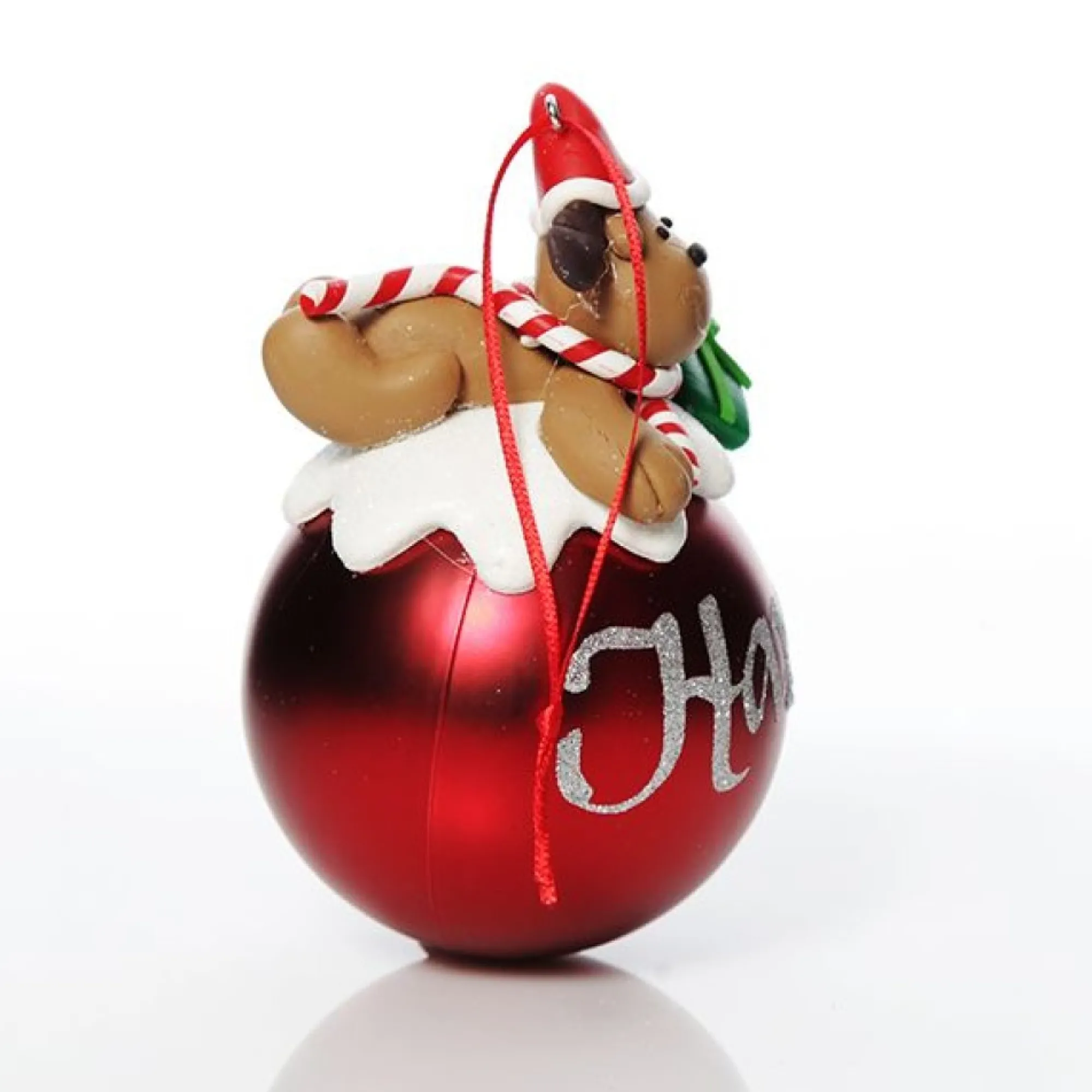 Red Reindeer Christmas Character Bauble Store