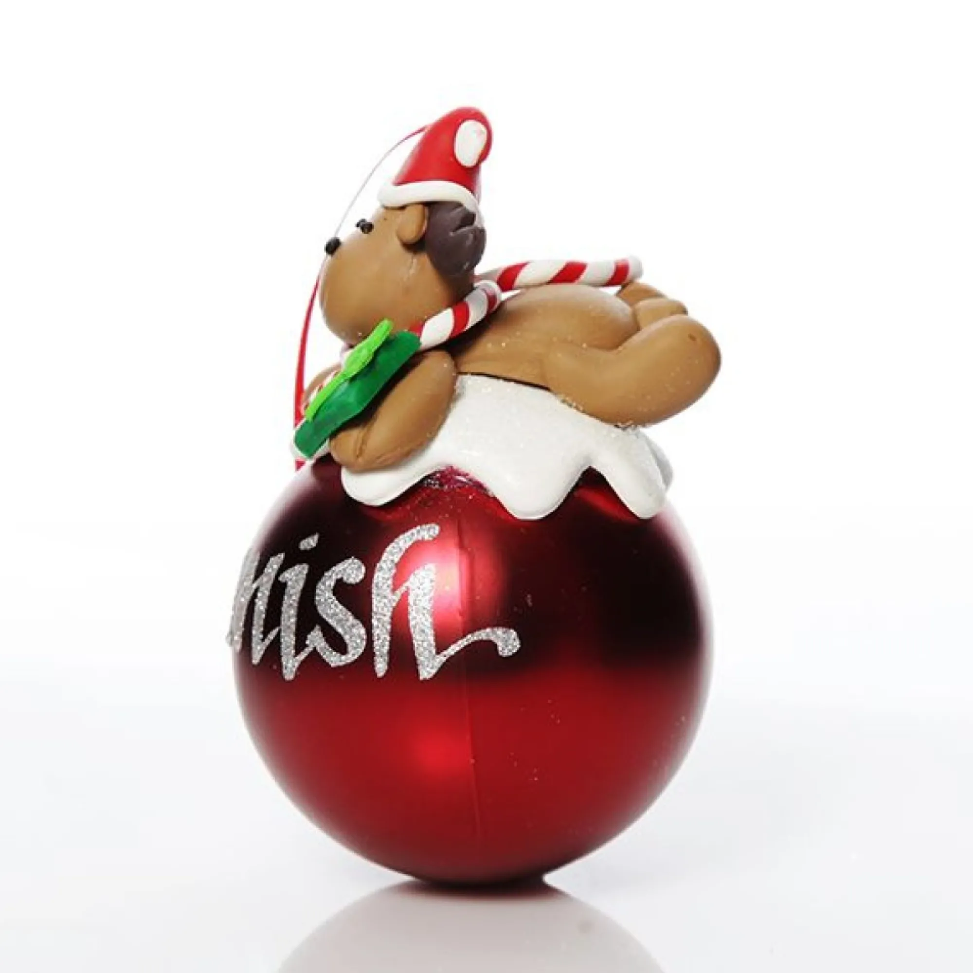 Red Reindeer Christmas Character Bauble Store