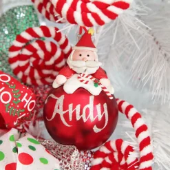 Red Santa Christmas Character Bauble Best Sale