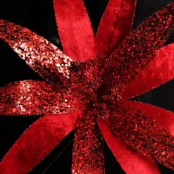 Red Slim Petal Christmas Flower Stem Outlet