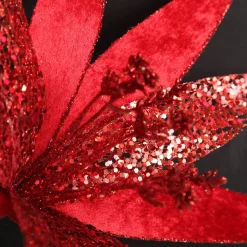 Red Slim Petal Christmas Flower Stem Outlet