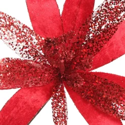 Red Slim Petal Christmas Flower Stem Outlet