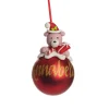 Red Teddy Christmas Character Bauble New