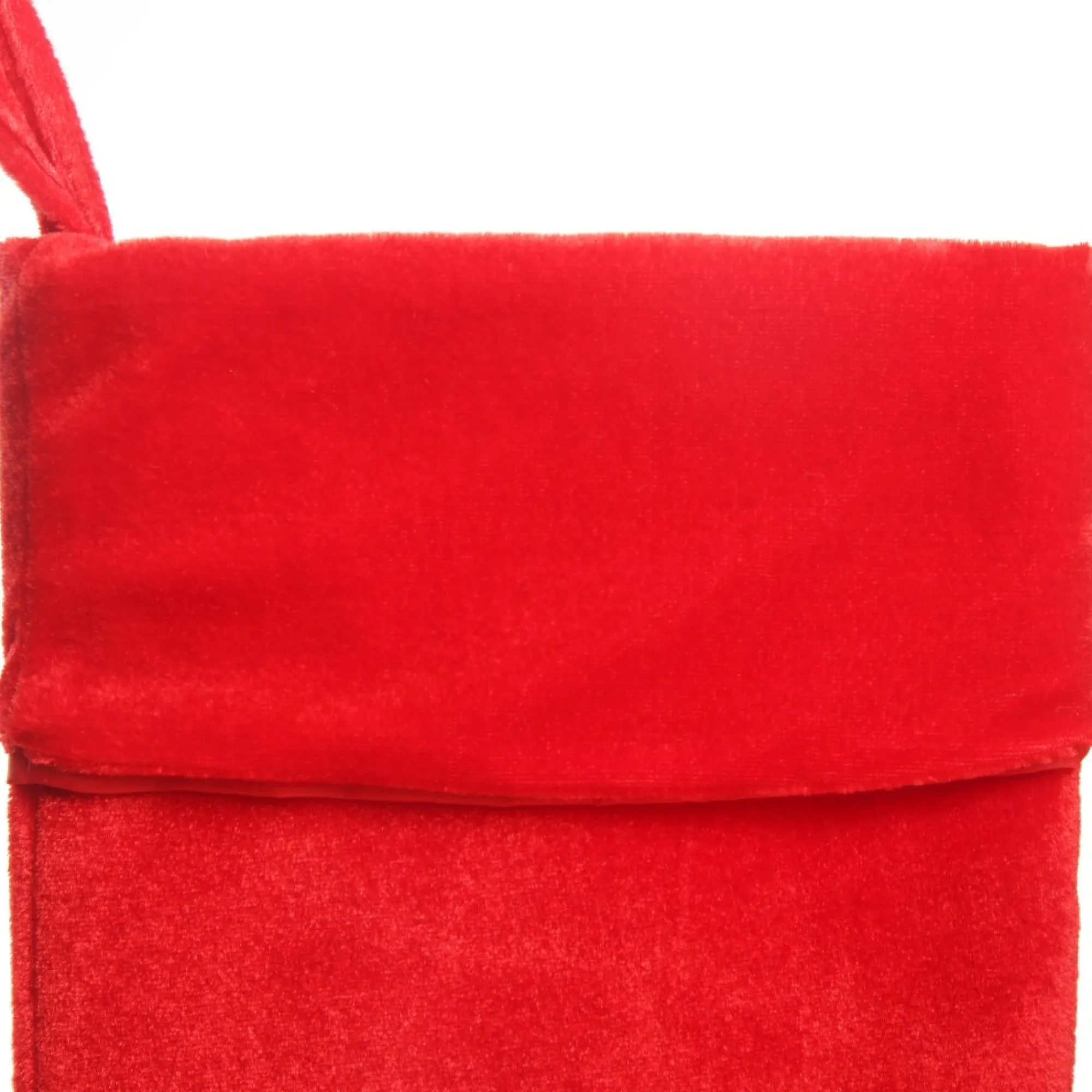 Red Velour Christmas Stocking - Set of 4 Best Sale