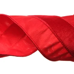 Red Velvet and Dupion Christmas Ribbon Garland Fashion