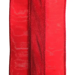 Red Velvet and Dupion Christmas Ribbon Garland Fashion