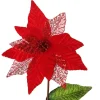 Red Velvet Sequin Flower New