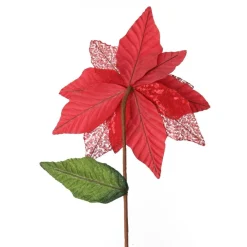 Red Velvet Sequin Flower New