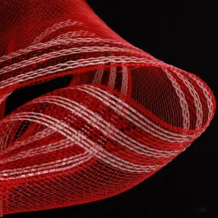 Red with White Edge Decomesh Roll Best Sale