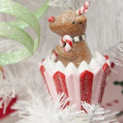 Reindeer Cupcake Christmas Tree Decoration Hot