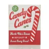 Retro Candy Cane Christmas Wall Box Sign Cheap