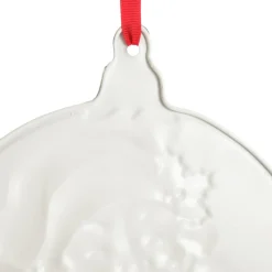 Retro Christmas Metal Santa Bauble Sign Fashion