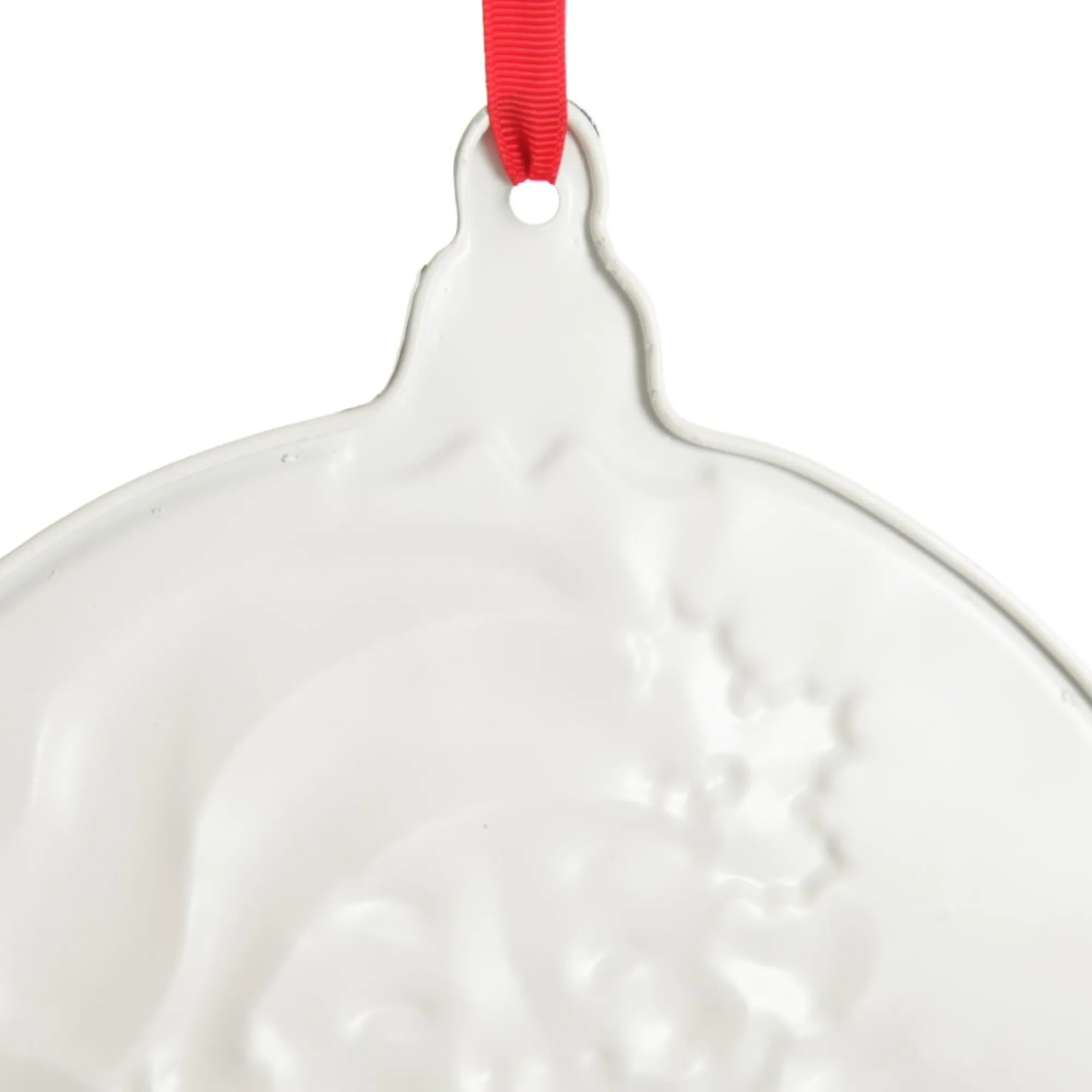 Retro Christmas Metal Santa Bauble Sign Fashion