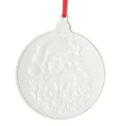 Retro Christmas Metal Santa Bauble Sign Fashion