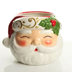 Retro Santa Planter Pot Christmas Ornament Hot