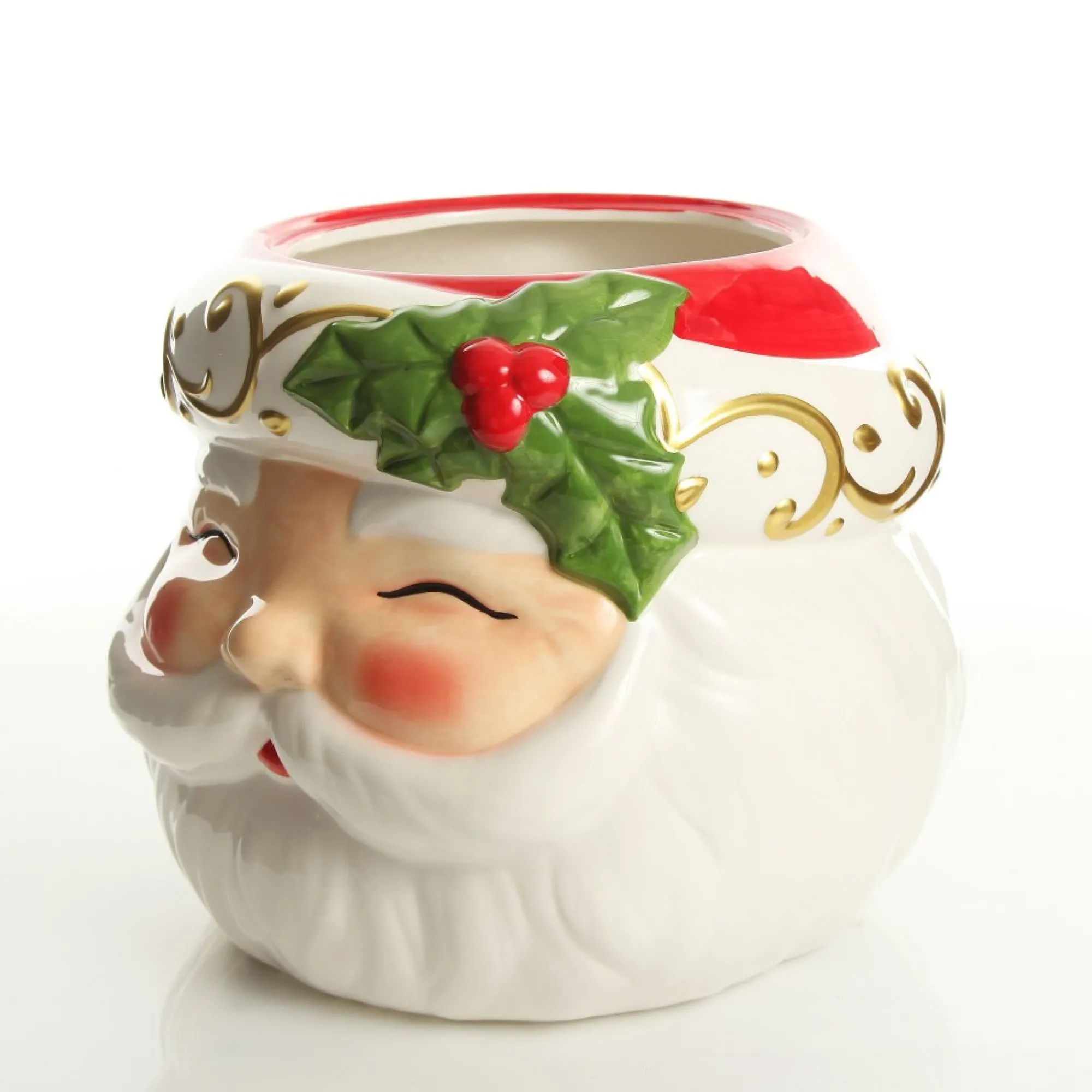 Retro Santa Planter Pot Christmas Ornament Hot