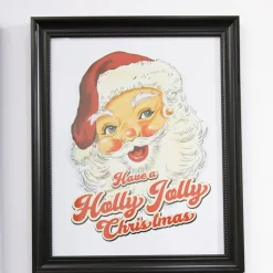 Retro Vintage Santa Christmas Posters Set of 3 Outlet