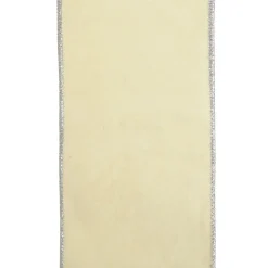 Reversible Ivory Velvet and Silver Glitter Wired Ribbon Garland Online