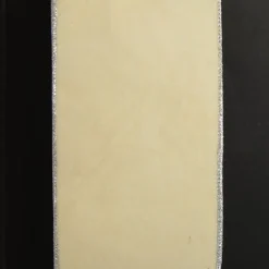 Reversible Ivory Velvet and Silver Glitter Wired Ribbon Garland Online