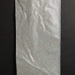 Reversible Ivory Velvet and Silver Glitter Wired Ribbon Garland Online