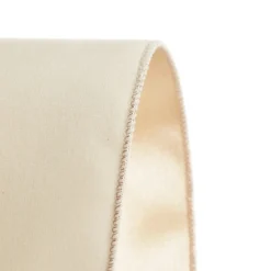 Reversible Ivory Velvet and Satin Wired Christmas Ribbon Garland Outlet