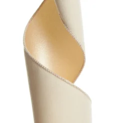 Reversible Ivory Velvet and Satin Wired Christmas Ribbon Garland Outlet