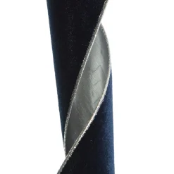 Reversible Navy Velour and Satin Wired Christmas Ribbon Garland Clearance