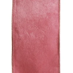 Reversible Pink Velour and Satin Wired Christmas Ribbon Garland Flash Sale