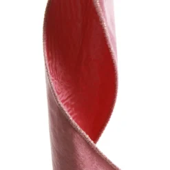 Reversible Pink Velour and Satin Wired Christmas Ribbon Garland Flash Sale