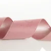 Reversible Pink Velvet and Satin Wired Christmas Ribbon Garland Cheap