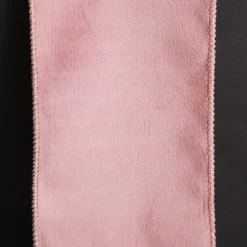 Reversible Pink Velvet and Satin Wired Christmas Ribbon Garland Cheap