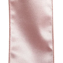 Reversible Pink Velvet and Satin Wired Christmas Ribbon Garland Cheap